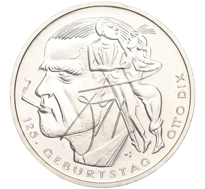 Монета 20 евро 2016 года Германия «125 лет со дня рождения Отто Дикса» (Артикул M2-66117)