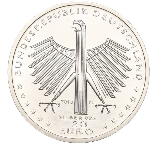 Монета 20 евро 2016 года Германия «125 лет со дня рождения Отто Дикса» (Артикул: M2-66148) — Фото №2