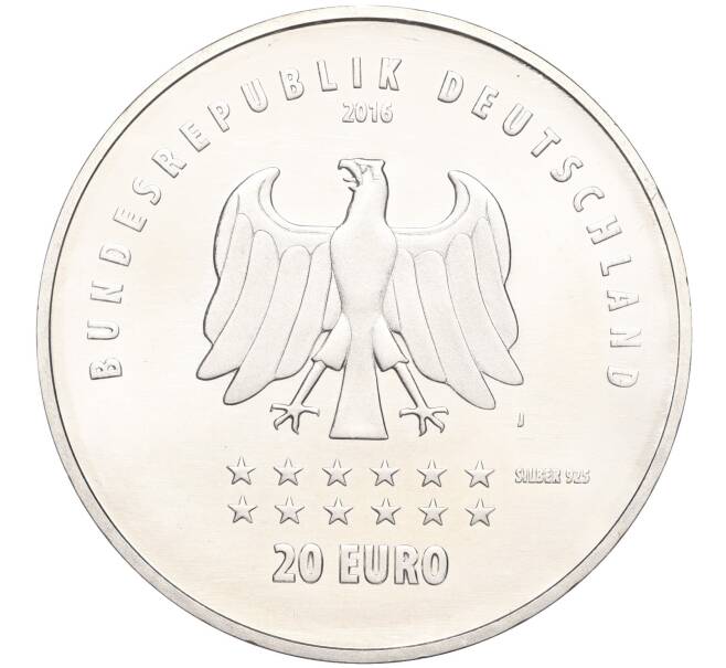 Монета 20 евро 2016 года Германия «175 лет Гимну Германии» (Артикул: M2-66208) — Фото №2
