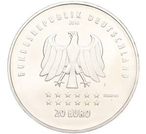 20 евро 2016 года Германия «175 лет Гимну Германии» — Фото №2