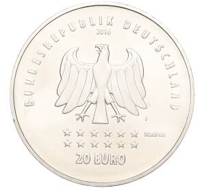 20 евро 2016 года Германия «175 лет Гимну Германии» — Фото №2