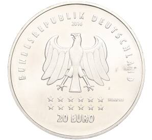 20 евро 2016 года Германия «175 лет Гимну Германии» — Фото №2