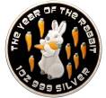 Монета 1 доллар 2011 года Фиджи «Год кролика» (Артикул M2-66279)