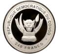 Монета 240 франков 2012 года Конго (ДРК) «Год дракона — Удача» (Артикул M2-66281)
