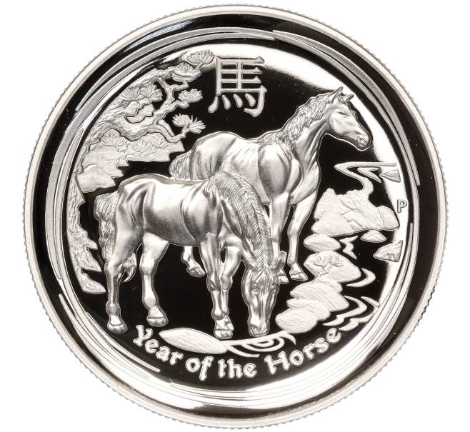 Монета 1 доллар 2014 года Австралия «Год лошади» (Артикул M2-66284)