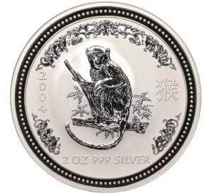 2 доллара 2004 года Австралия «Китайский гороскоп — Год обезьяны»