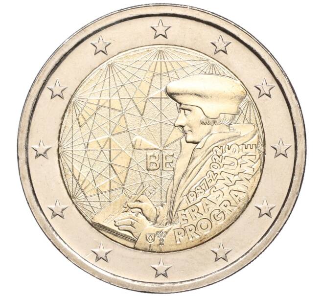 Монета 2 евро 2022 года Бельгия «35 лет программе Эразмус» (Артикул: M2-66425) — Фото №1