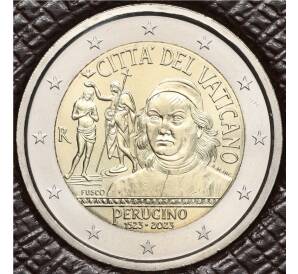 2 евро 2023 года Ватикан «500 лет со дня смерти Пьетро Перуджино» (в буклете)