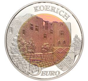 5 евро 2018 года Люксембург «Замки Люксембурга — Замок КЕрих» (в буклете)