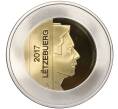 Монета 5 евро 2017 года Люксембург «Флора и фауна Люксембурга — Обыкновенная квакша» (в буклете) (Артикул M2-66432)