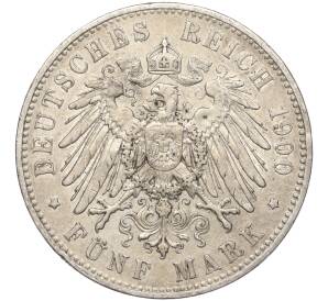 5 марок 1900 года Германия (Саксония) — Фото №2