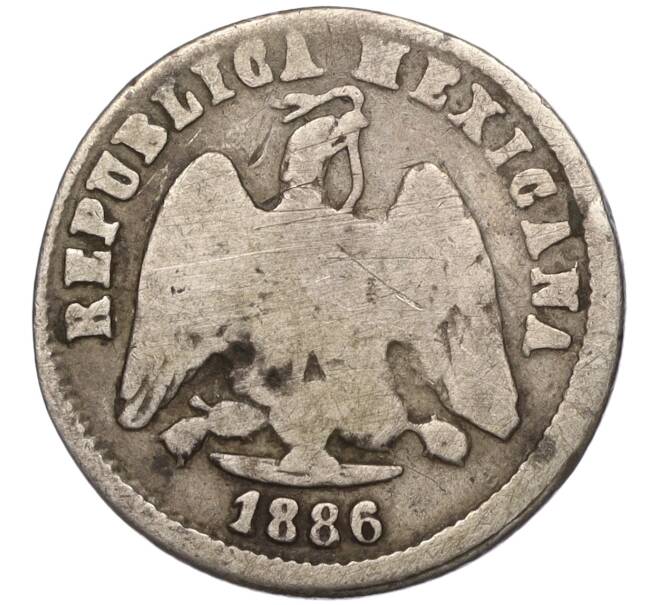 Монета 10 сентаво 1886 года Мексика (Артикул K11-97197)