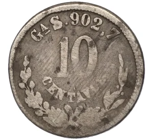 10 сентаво 1886 года Мексика