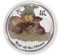 Монета 1 доллар 2008 года Австралия «Китайский гороскоп — Год мыши» (Цветное покрытие) (Артикул M2-66438)