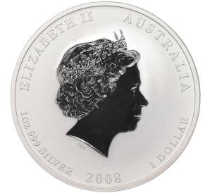 1 доллар 2008 года Австралия «Китайский гороскоп — Год мыши» (Цветное покрытие)