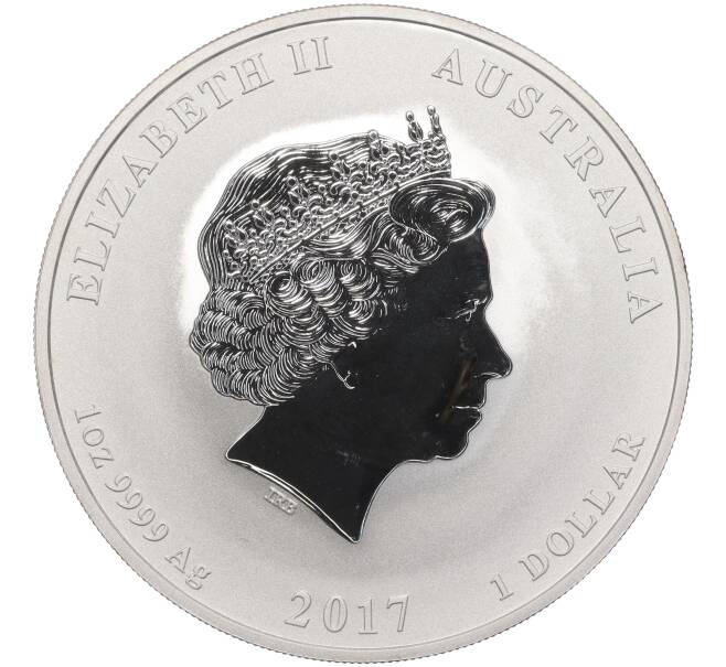 Монета 1 доллар 2017 года Австралия «Китайский гороскоп — Год петуха» (Артикул M2-66440)