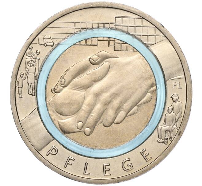 Монета 10 евро 2022 года А Германия «На службе общества — Забота» (Артикул M2-66463)