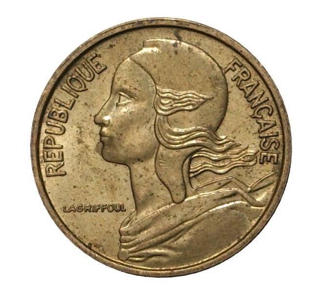 Монета 5 сантимов 1969 года (Артикул: M2-3890) — Фото №2