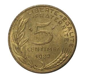 5 сантимов 1982 года — Фото №1