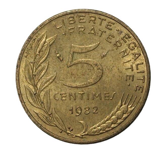 Монета 5 сантимов 1982 года (Артикул: M2-3892) — Фото №1