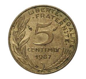 5 сантимов 1987 года — Фото №1
