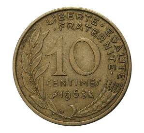 10 сантимов 1963 года — Фото №1