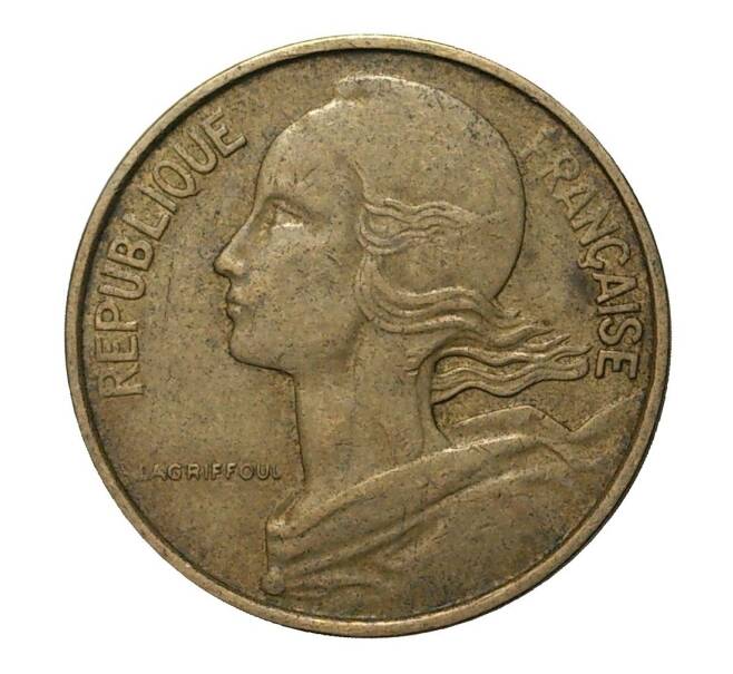 Монета 10 сантимов 1963 года (Артикул: M2-3898) — Фото №2