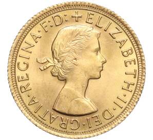 1 соверен 1966 года Великобритания — Фото №2