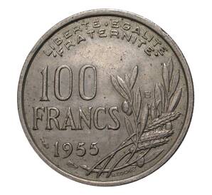 100 франков 1955 года В — Фото №1