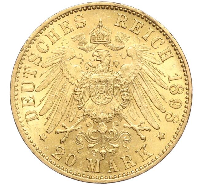 Монета 20 марок 1898 года Германия (Пруссия) (Артикул: M2-66586) — Фото №2