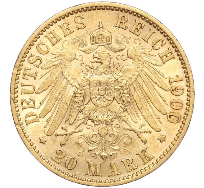Монета 20 марок 1900 года Германия (Пруссия) (Артикул M2-66587)