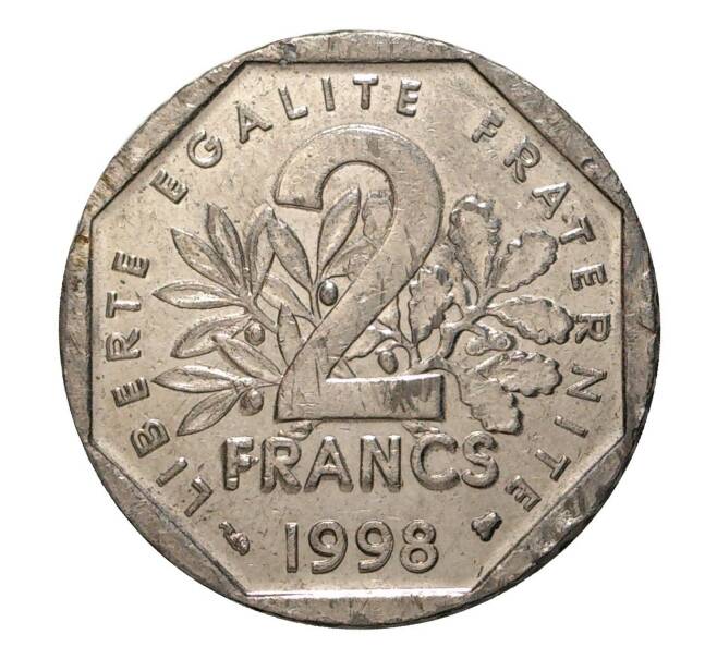 2 франка 1998 года (Артикул M2-3902)