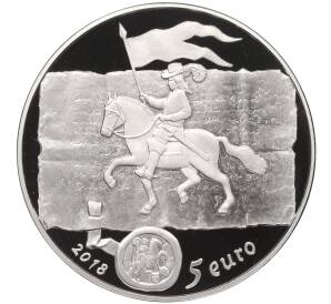 5 евро 2018 года Латвия «Куршские короли»