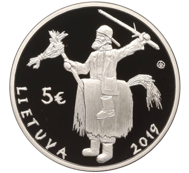 Монета 5 евро 2019 года Литва «Традиционные праздники Литвы — Марди Гра» (Артикул M2-66602)