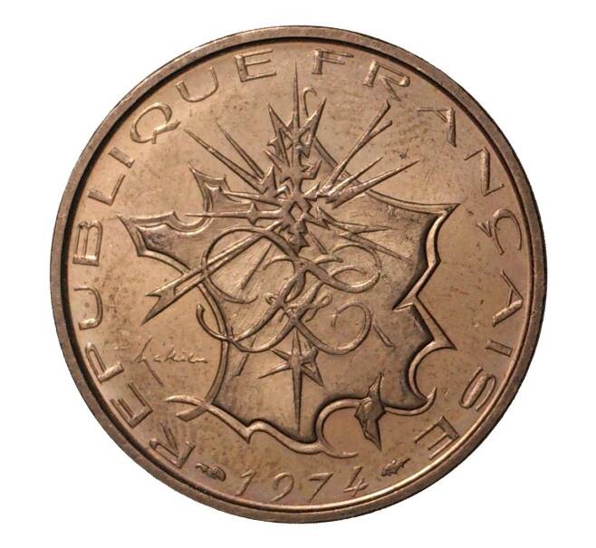 Монета 10 франков 1974 года (Артикул: M2-3905) — Фото №1