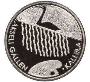 10 евро 2015 года Финляндия «150 лет со дня рождения Аксели Галлен-Каллелы»