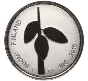 10 евро 2016 года Финляндия «150 лет со дня рождения Карла Фацера»