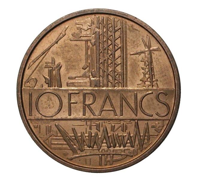 Монета 10 франков 1974 года (Артикул: M2-3905) — Фото №2