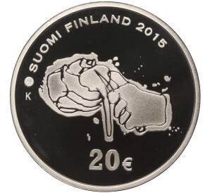 20 евро 2015 года Финляндия «100 лет со дня рождения Тапио Вирккала»