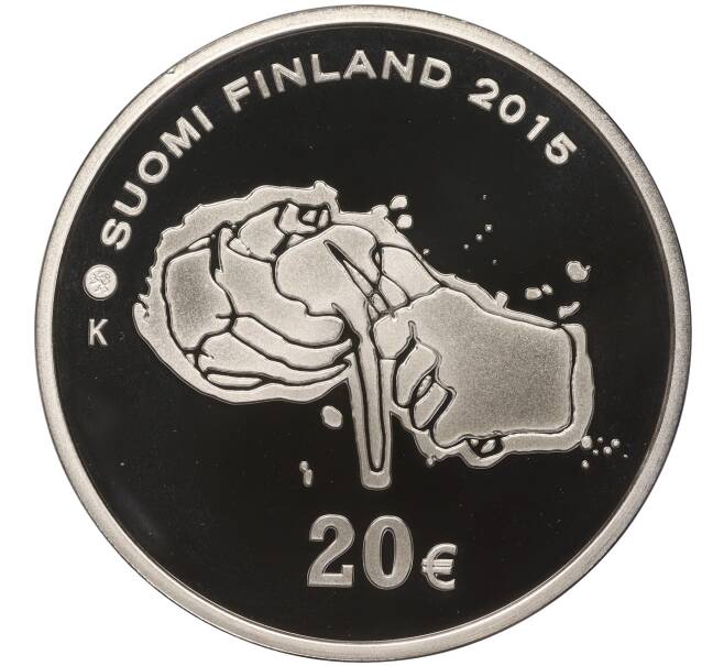 Монета 20 евро 2015 года Финляндия «100 лет со дня рождения Тапио Вирккала» (Артикул M2-66608)
