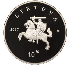 10 евро 2017 года Литва «Литовская гончая и Жемайтская лошадь» — Фото №2