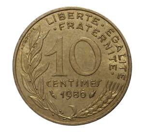 10 сантимов 1986 года — Фото №1