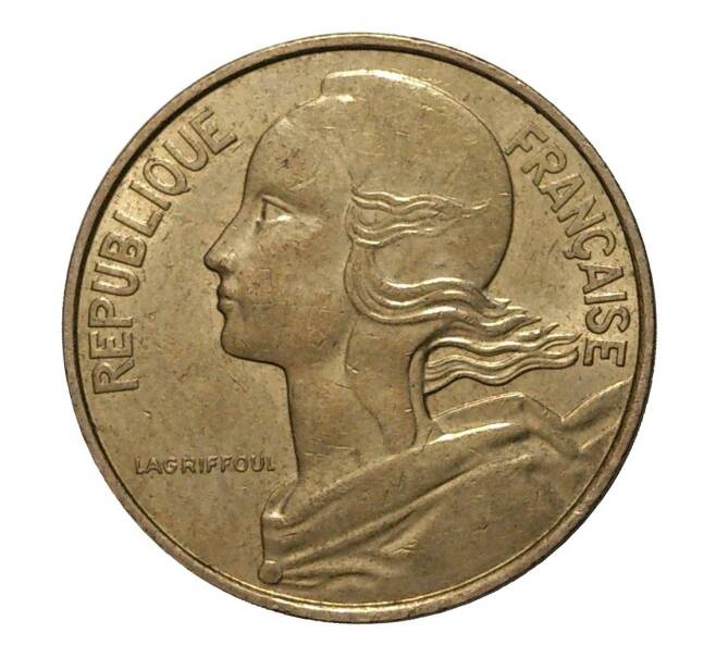 Монета 10 сантимов 1986 года (Артикул: M2-3907) — Фото №2