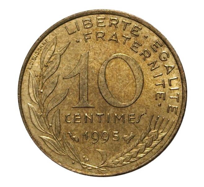 Монета 10 сантимов 1995 года (Артикул: M2-3909) — Фото №1