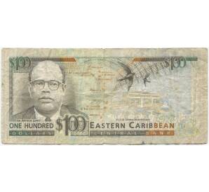 100 долларов 1993 года Восточные Карибы — суффикс «А» (Антигуа)