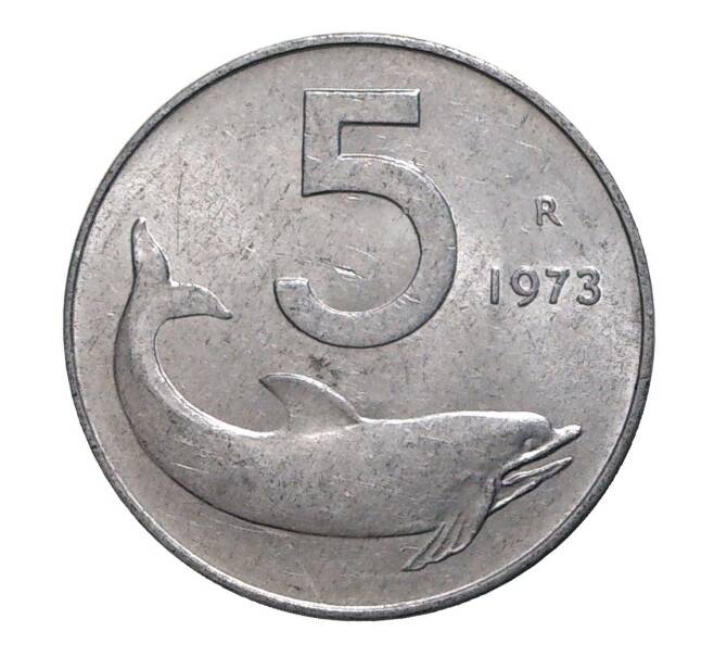 Монета 5 лир 1973 года (Артикул: M2-3915) — Фото №1