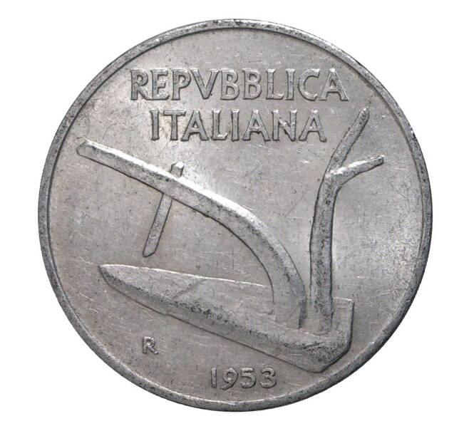 Монета 10 лир 1953 года (Артикул: M2-3916) — Фото №1
