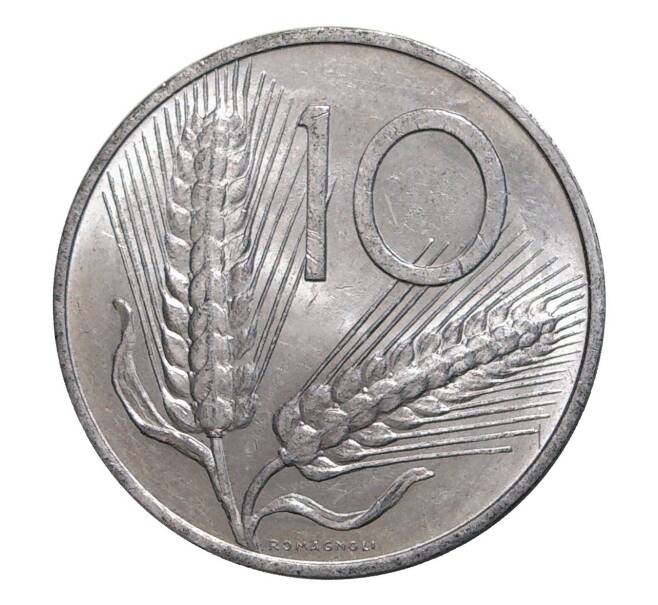 Монета 10 лир 1969 года (Артикул: M2-3917) — Фото №2