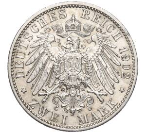 2 марки 1902 года Германия (Баден) «50 лет правлению Фридриха I» — Фото №2