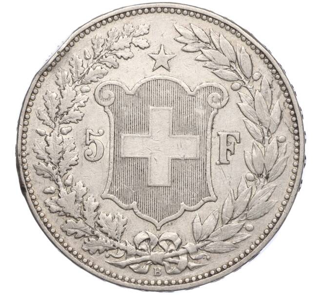 Монета 5 франков 1907 года Швейцария (Артикул: M2-66663) — Фото №2